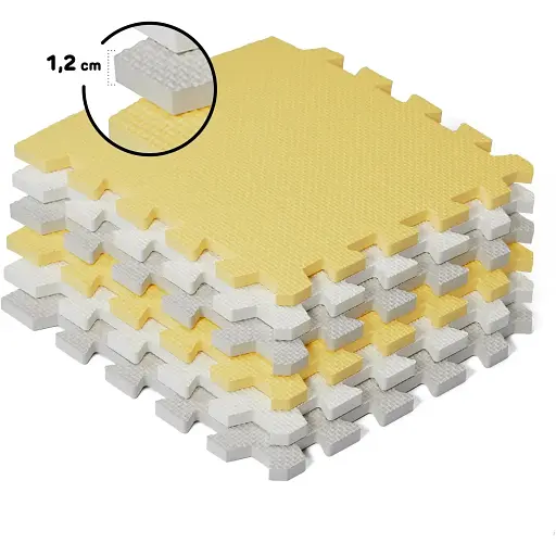 Коврик-пазл Kinderkraft Luno Yellow 30 елементів (KKMLUNOYEL0000) - фото 6