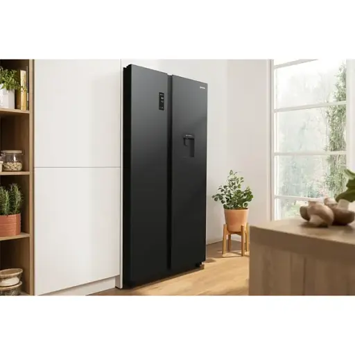 Холодильник Gorenje SBS 179х67х92 см 2 двери 353(191) л А++ NF+ диспенсер генератор льда внешний диспл черный - фото 2