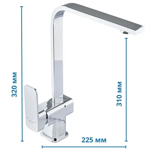 Смеситель для кухни Mixxus Relax 017 MI6254 Хром - фото 2