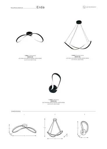 Бра ERDA 19600W-BK Zuma Line - фото 2
