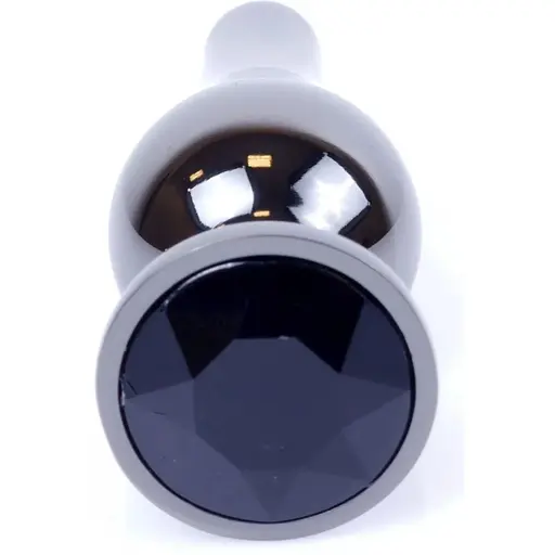 Анальна пробка Boss Of Toys Boss Series - Jewellery Dark Silver Butt Plug Black, BS6400056, Срібний / Чорний - фото 2