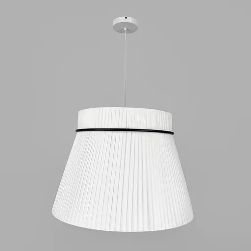 Дизайнерский светильник с конусным полимерным абажуром Ø60x42 см Line F MJ241-600 x 420 Белый - фото 3