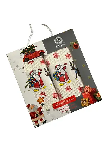 Набір 2 вафельних рушників 40х60 см New Year TC303375647