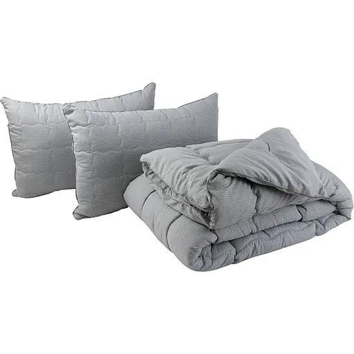 Набір Руно Soft Line: ковдра 200х220 см + 2 подушки 50х70 см сірий (925.52_Soft Line)