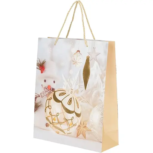 Пакет подарунковий новорічний Сніговик YY050923 Різнокольоровий (NY) - фото 1