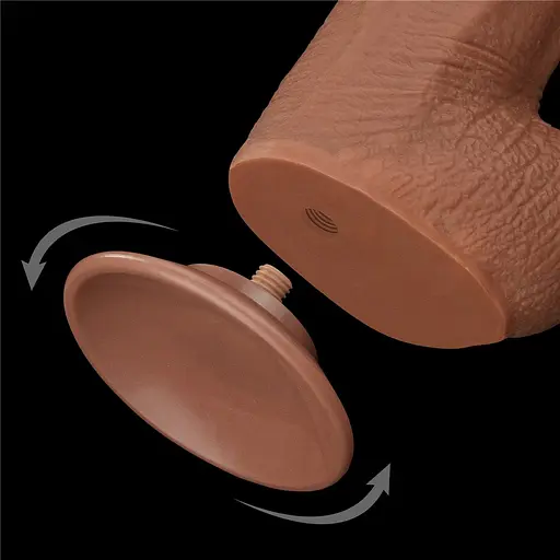Фаллоимитатор LoveToy Sliding-Skin Dual Layer Dong King Sized 34 см коричневый - фото 7