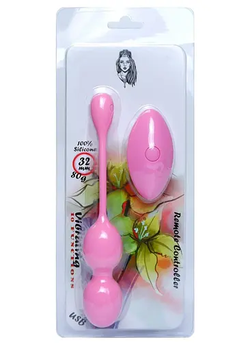 Вагінальні кульки Boss Series Vibrating Kegel Balls 19 см (рожевий) - фото 5