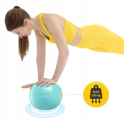 Мяч для пилатеса, йоги, реабилитации 4FIZJO 22 см Mint (P-5905973404877) - фото 5