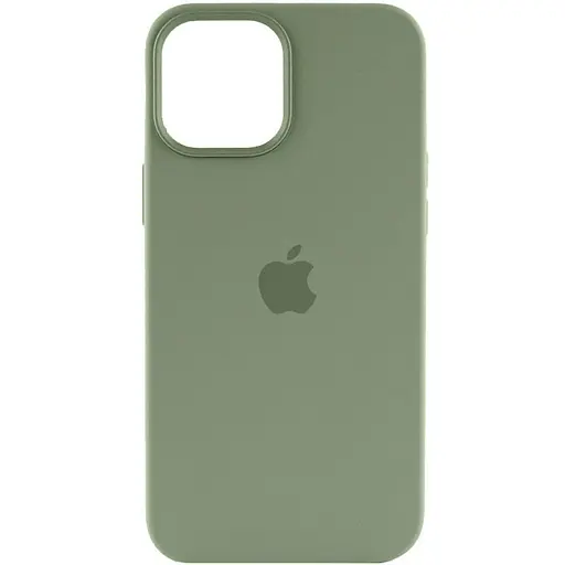 Чохол Silicone case (AAA) with Magsafe and Animation для Apple iPhone 15 Pro Max (6.7) Зелений / Cypress - фото 2