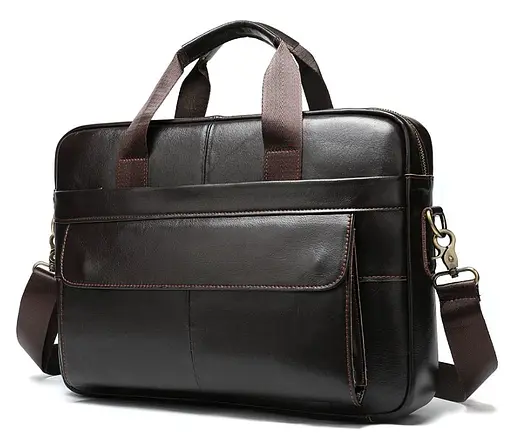 Чоловіча шкіряна сумка Vintage 39х28,5х6,5 см sum0014987 - фото 2