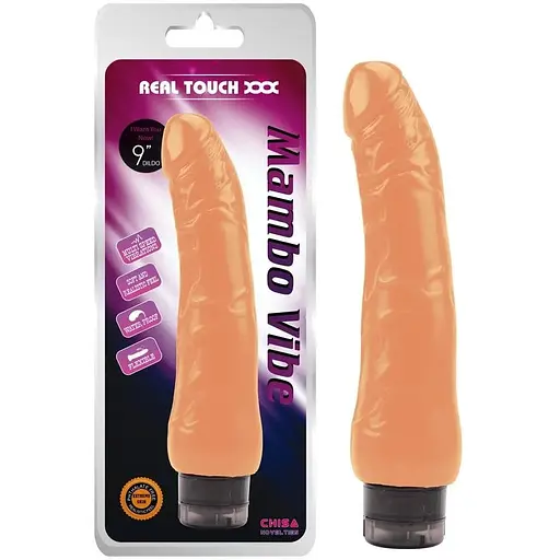 Реалістичний вібратор Real Touch XXX Mambo Vibe 23.5 см тілесний