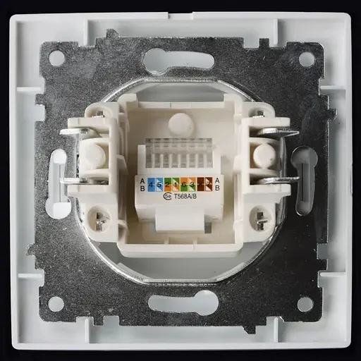 Розетка комп'ютерна Brille KB-1PC wh біла (L139-012) - фото 2