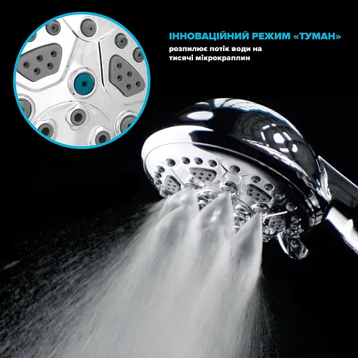 Душевой набор Drop MULTI100+SET (лейка для душа + шланг + крепление) - фото 4