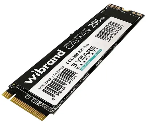 Накопичувач SSD Wibrand m.2 NVMe 256GB Caiman PCIe 3.0 240 250 (WIM.2SSD/CA256GB) - фото 2