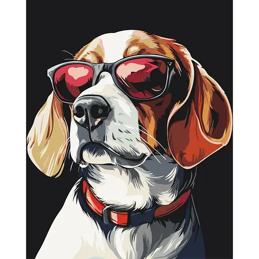 Набор для росписи ArtCraft Стильный пес 40 x 50 см (11579-AC)