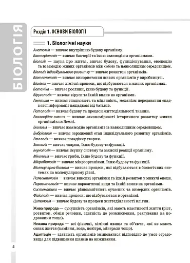 Біологія. Усі поняття, терміни та визначення. 7–11 класи - фото 3