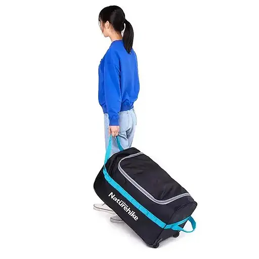Сумка-баул для кемпінгу Naturehike NH18X027-L 110л (Чорна) - фото 3
