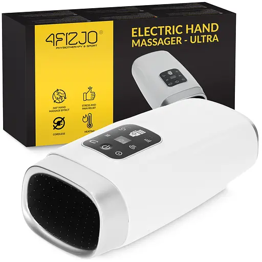 Масажер для рук 4FIZJO Ultra багатофункціональний, з підігрівом White (P-5905973403511) - фото 1