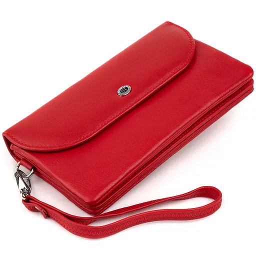 Женский кожаный кошелек-клатч ST Leather 19х9.5х2.5 см acs0015826 - фото 4