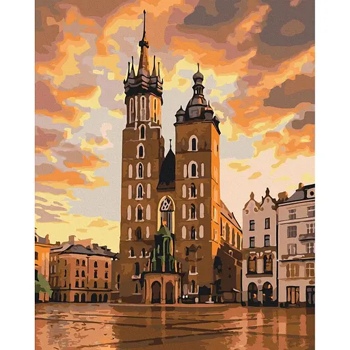 Картина по номерам на подрамнике Brushme Сказочное небо Краковское - фото 1