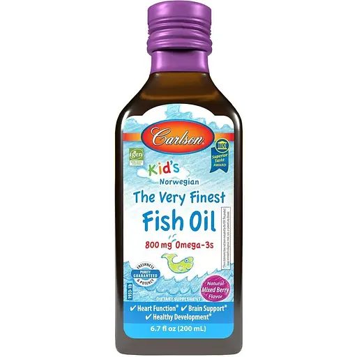 Жирные кислоты Carlson Labs Kid's The Very Finest Fish Oil, 200 мл - Ягоды