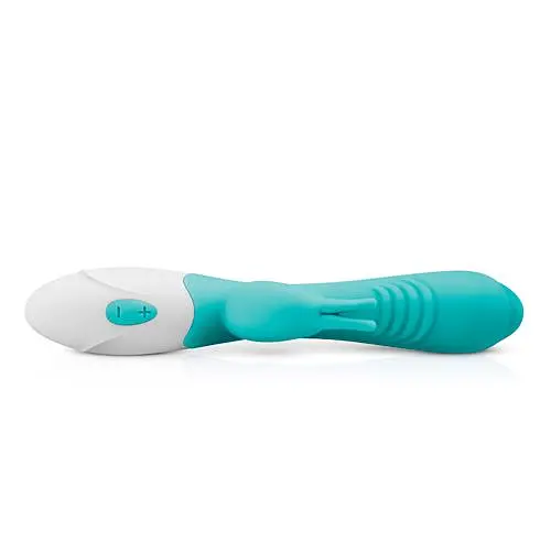 Вібратор-кролик EasyToys Good Vibes Only Leda 20 см бірюзовий - фото 3
