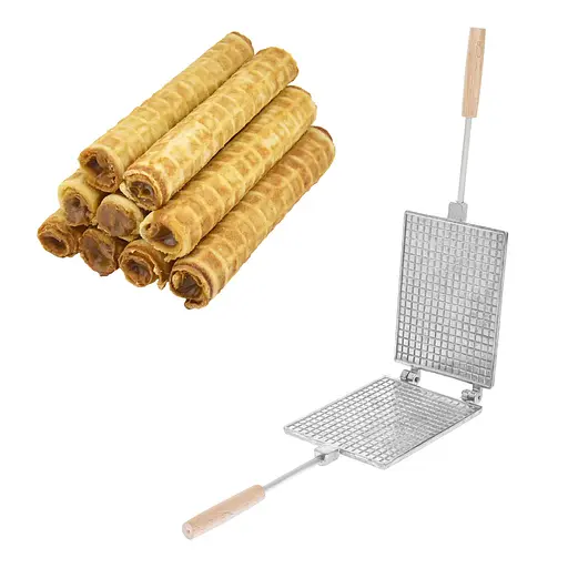 Форма для випічки вафель і вафельних трубочок - Вафельниця прямокутна, ХЕАЗ 81852 - фото 2