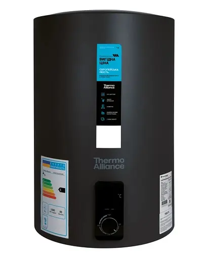 Водонагреватель электрический Thermo Alliance, 2 кВт, сухой ТЭН, 50 вертикальный, цилиндрический, черный (D50V20J2(D)KВ) - фото 1