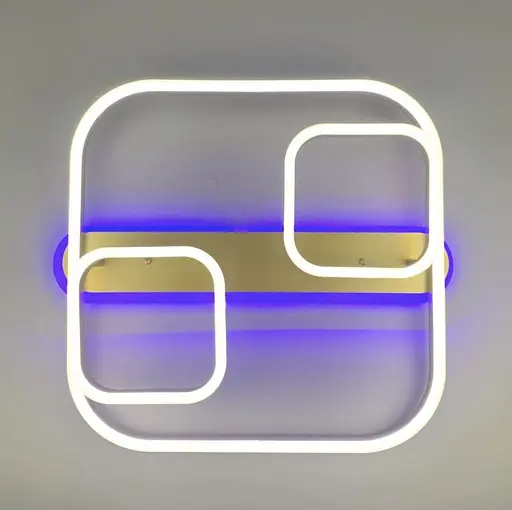 Світлодіодна стельова люстра в корпусі метал золотистого кольору | Арт. A 55071/1+2 | Line F - фото 7