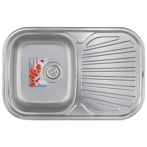 Кухонна мийка Haiba 74x48 satin HB0561, Нержавіюча сталь - фото 1