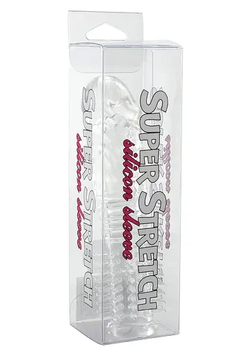 Насадка на пенис Seven Creations Silicone Sleeve 14 см прозрачный - фото 3
