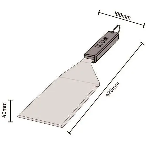 Лопатка Cozze из нержавеющей стали 42 см (90309) - фото 3