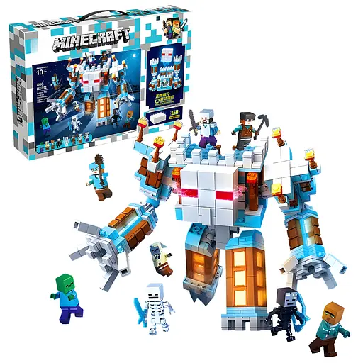 Конструктор Minecraft Cніжний голем з LED-підсвіткою на 866 деталей (6655) - фото 2