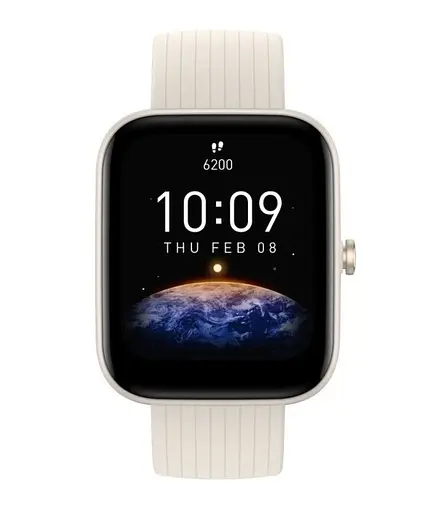 Умные часы Amazfit Bip 3 Pro Cream A2171 (белые) - фото 1