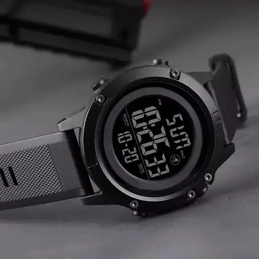 Чоловічий спортивний годинник Skmei 1508 (Чорний з чорним) - фото 4