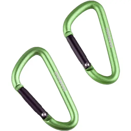 Брелок-карабін Munkees 3205 D 5х50 мм пара Grass Green (1012-3205-GG)
