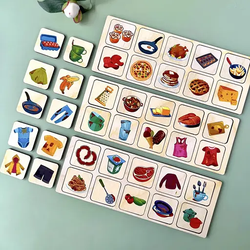 Дерев'яна настільна гра "Побутова техніка" Ubumblebees (ПСД001) PSD001 сортер-комодик - фото 2