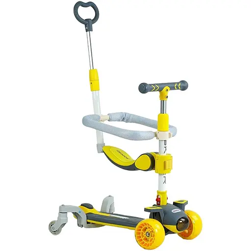 Детский самокат 5 в 1 Skyper J-05026 желтый
