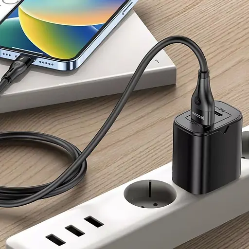 Кабель Proove Soft Silicone USB-A to Lightning 1m Black (CCSO20001101) [133328] - фото 6