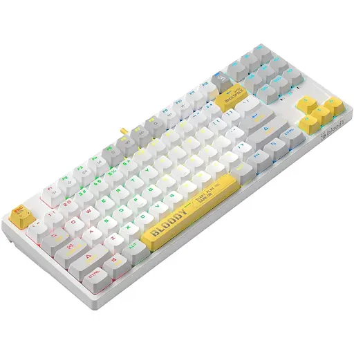 Клавиатура Bloody A4Tech S87 BLMS Red Plus Switch Energy White (S87 Energy White) (S87 (Energy White)) - фото 2