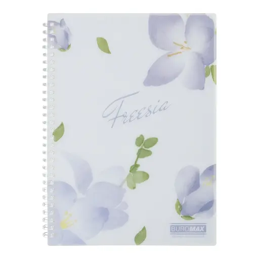 Тетрадь для заметок BUROMAX, В5, 80 листов, клетка, спираль, пластиковая обложка, BM.2586-26