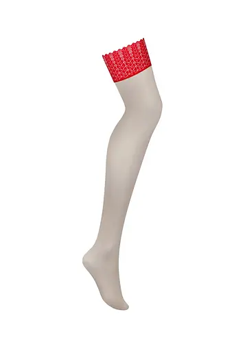 Панчохи Obsessive Ingridia M/L червоний - фото 5
