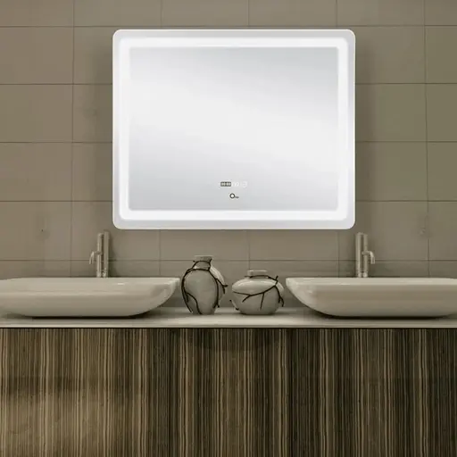 Зеркало Qtap Mideya с антизапотеванием (DC-F910) 1000х800 QT2078F910W - фото 6