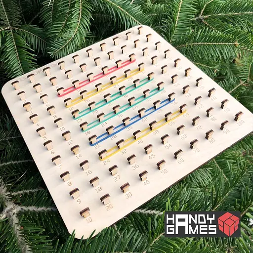 Геоборд 10х10 з табличкою множення 24х24 см - фото 5