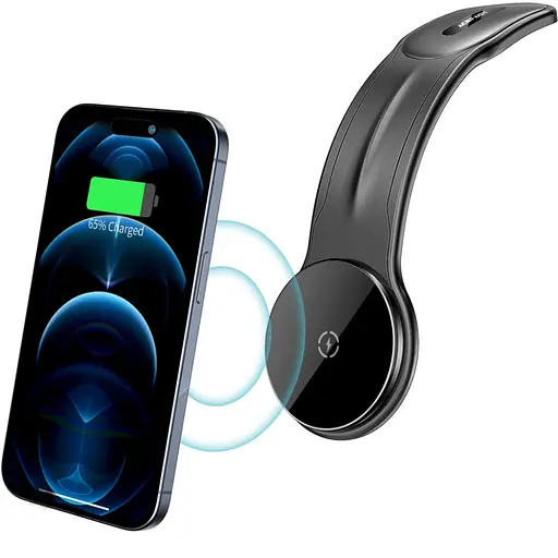 Автомобільне кріплення Acefast для смартфона D21 Magnetic wireless (на панель) Velcro - фото 6