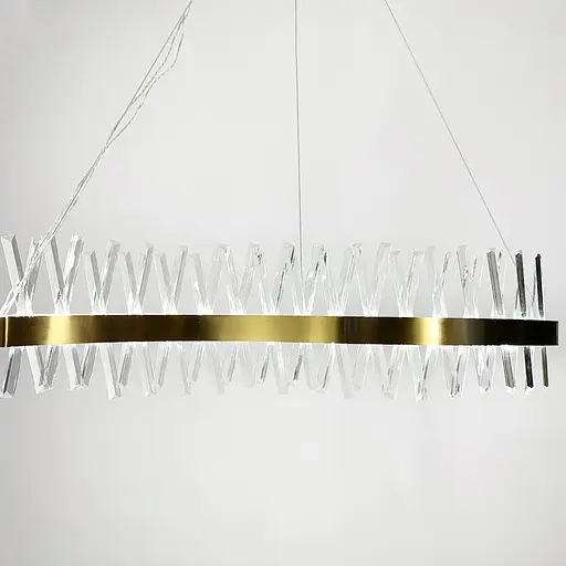 Видовжена люстра з кришталевоподібними паличками Line.F 7006-1000S - фото 6