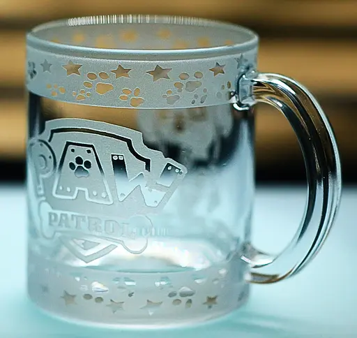 Дитяча скляна чашка-кружка 320 мл з гравіюванням Щенячий патруль Скай - фото 4