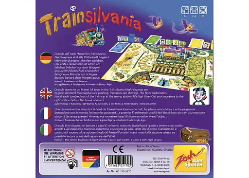 Настільна гра Zoch Трансильванія (Trainsilvania) (англ.) (601105170) - фото 4