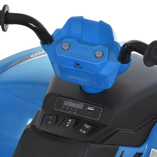 Електромобіль дитячий Bambi Квадроцикл M 6060EL-4 24V на двох 35W моторах з USB та Bluetooth на міцних колесах синій - фото 9