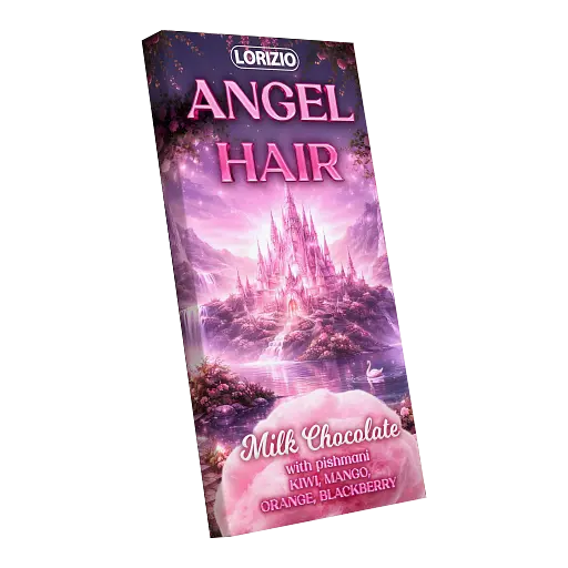 Шоколад молочный Lorizio с пишмание "ВОЛОССЯ АНГЕЛА" 130 г - фото 2